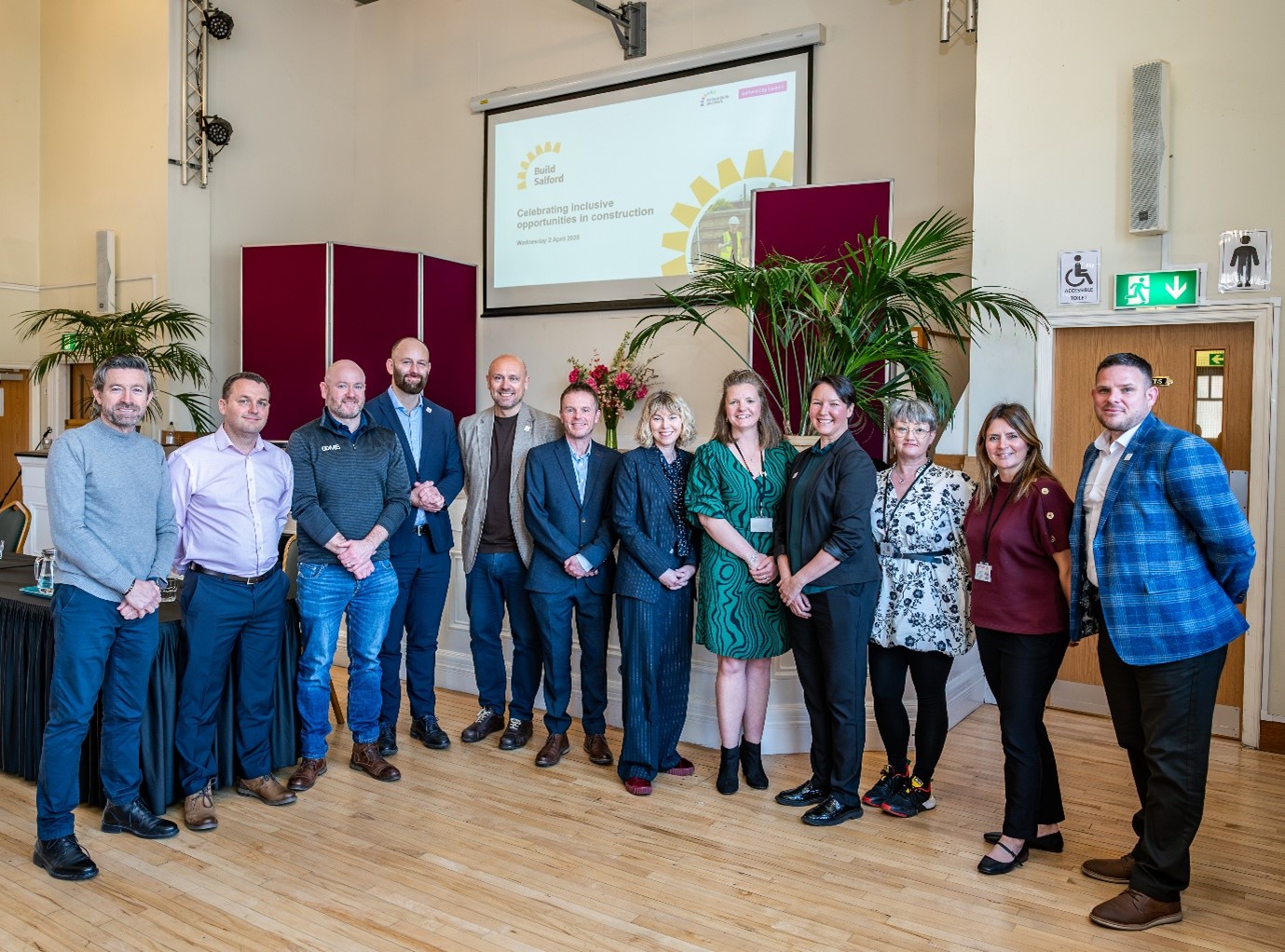 The City Mayor and others at a Build Salford event